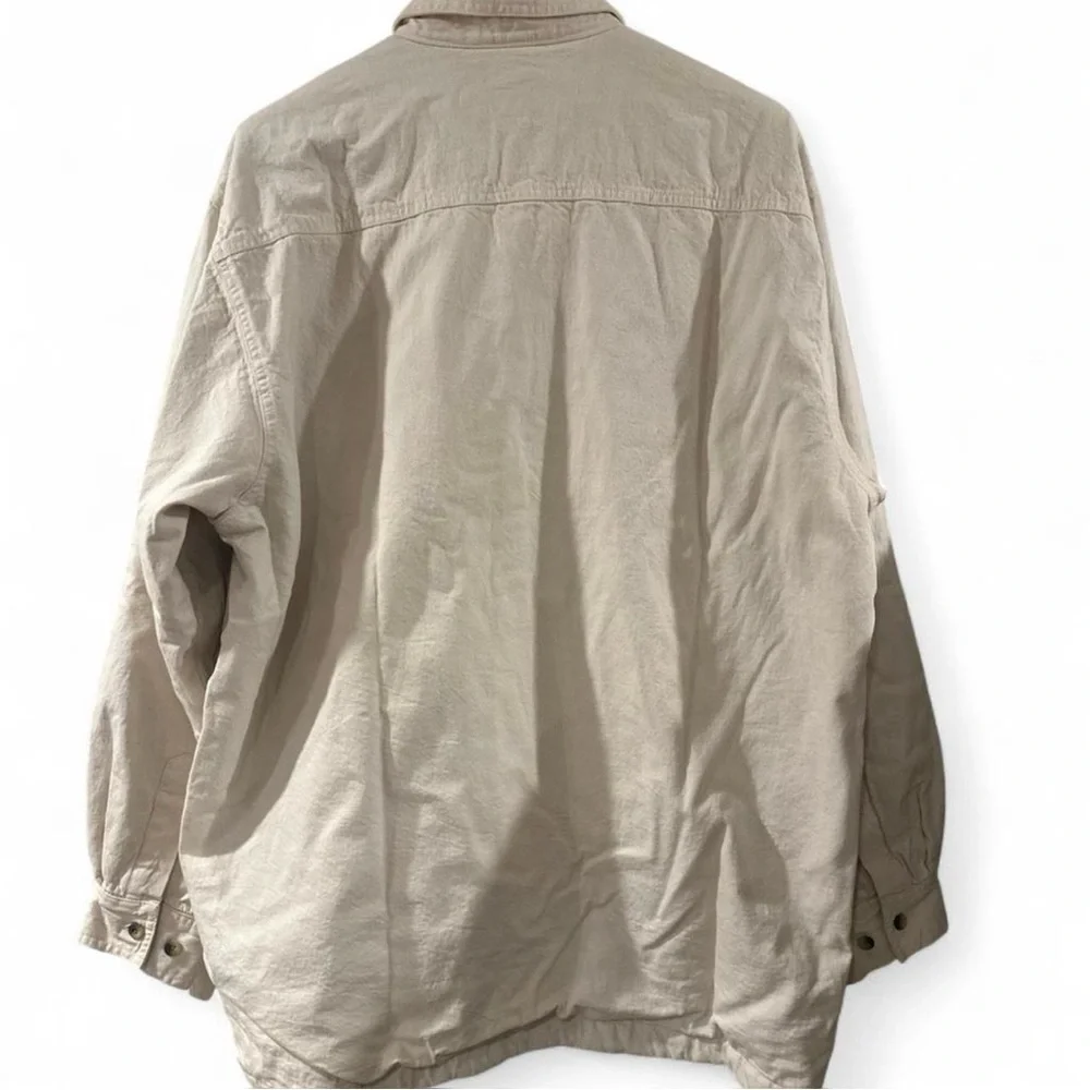 VTG Fleece Lined Button-Up Utility Shirt Chore Jacket Size Men’s XL